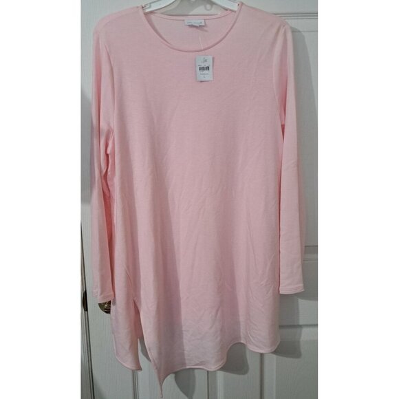 J.Jill Pure Jill L Pink Long Sleeve Scoop Neck Tunic Sweater New w/Tags - Picture 1 of 10